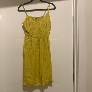 Old Navy Yellow-Green Patterned Sundress